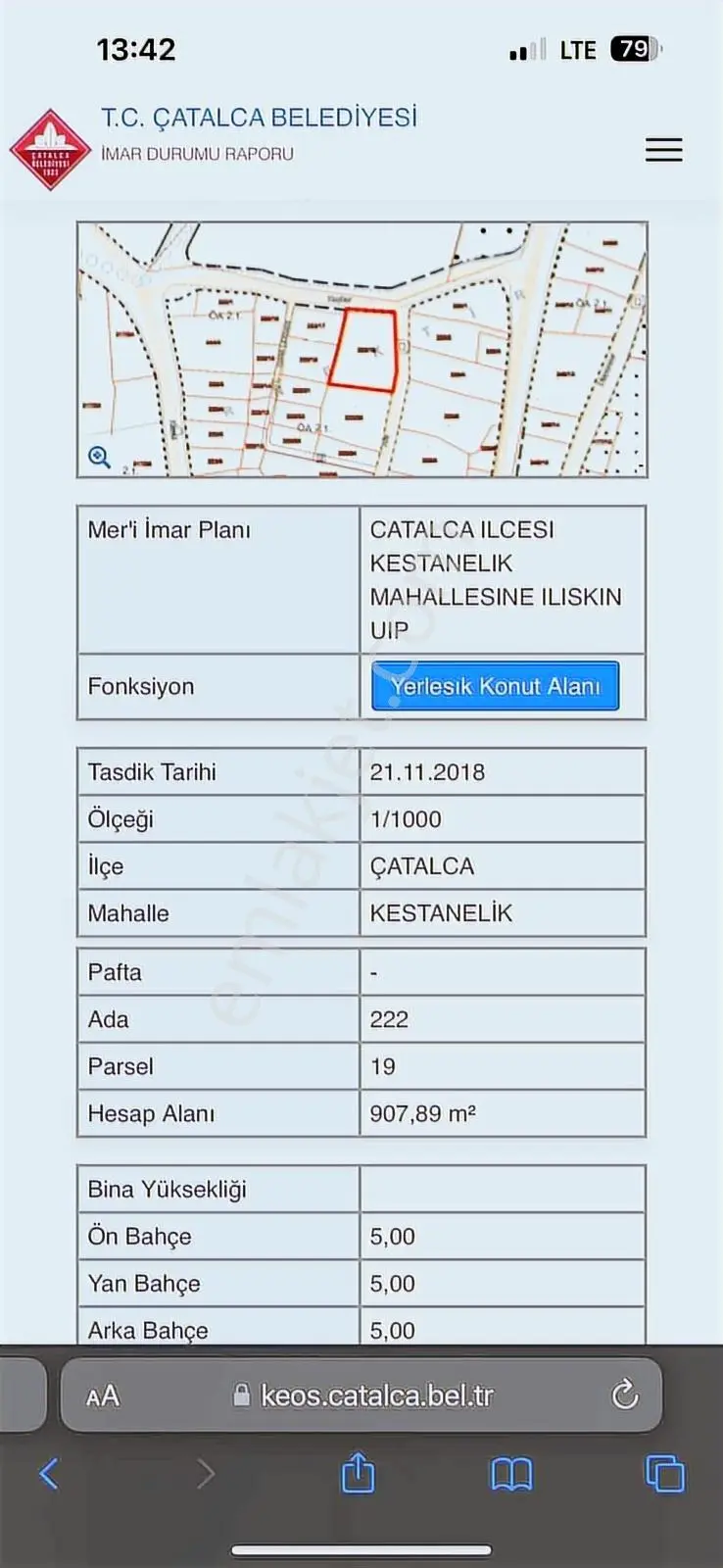 Dakik Emlaktan Kestanelik Mah 908m² Arsa İçinde 80m² Müstakil Ev - Görsel 5