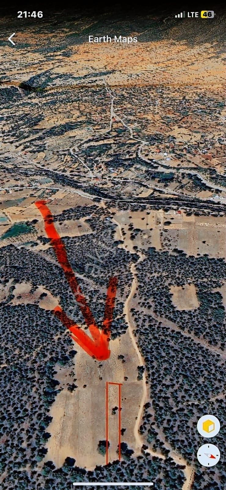 Denizli Acıpayam Güney ' De Satılık Tarla Tek Tapu