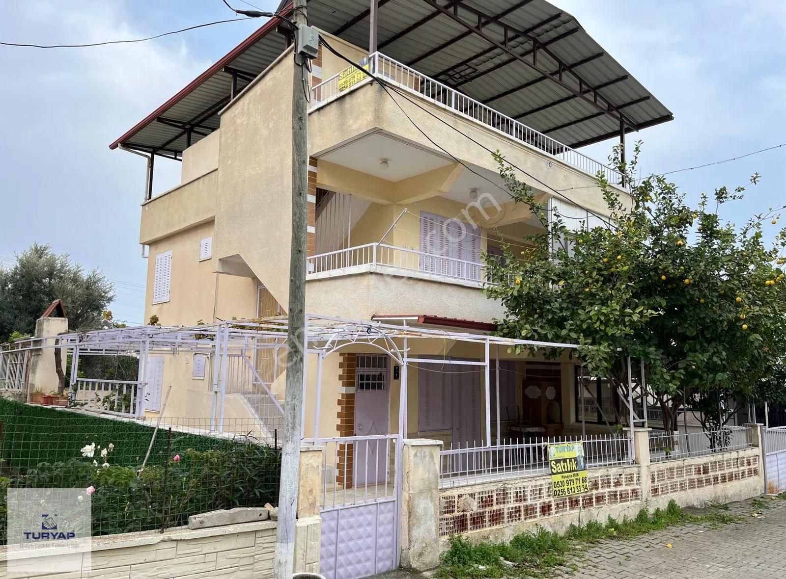 Didim Deniz Manzaralı Müstakil Villa, 3 Katlı 4+2, Full Eşyalı