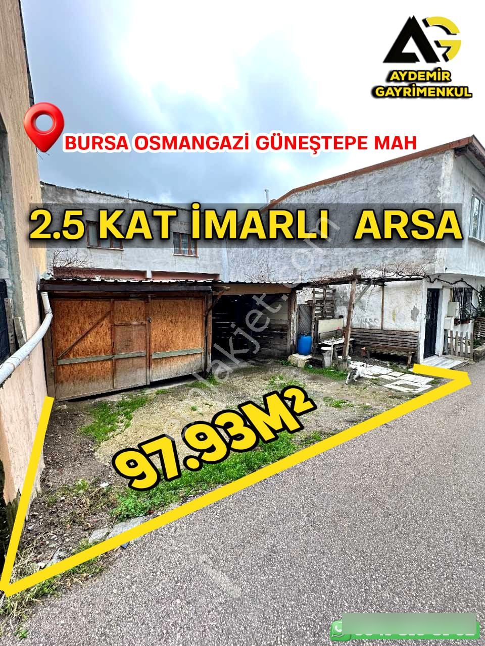 Güneştepe'de Satılık 2.5 Kat İmarlı Ara Parselde Arsa