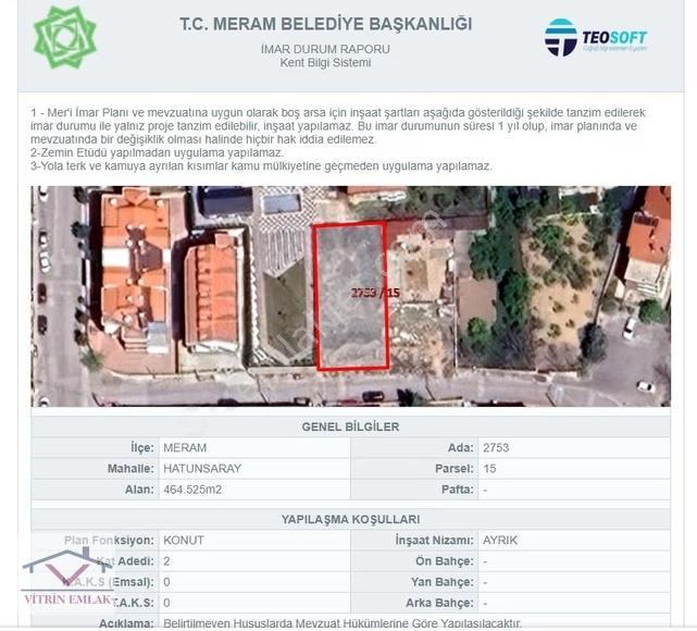 N.e.ü Yürüme Mesafesinde Meram Köyceğizde Satılık Arsa Fırsatı - Görsel 5