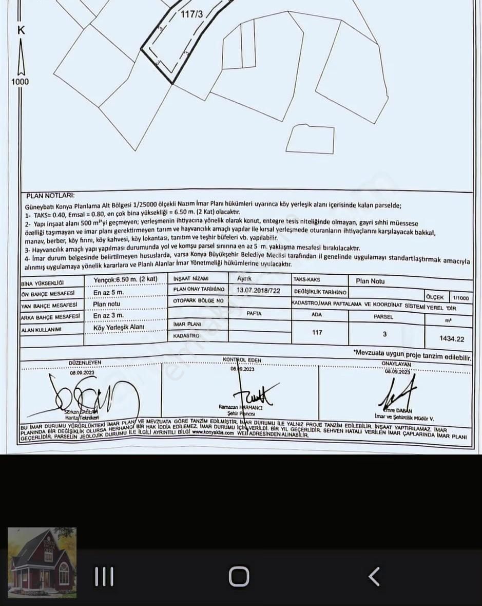 Gökçehüyük Köy Merkezinde Satılık Arsa - Görsel 23