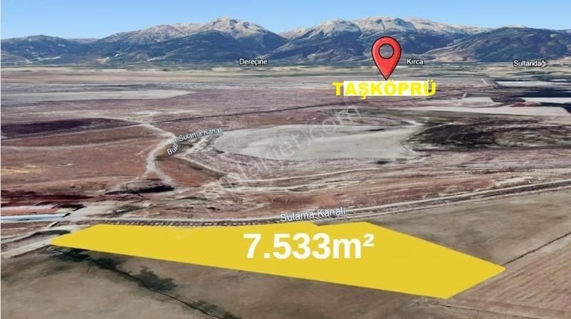 Afyon-sultandağı-taşköprü Köyü'ne 1.6 Km Yakın 7.533m² Tarla