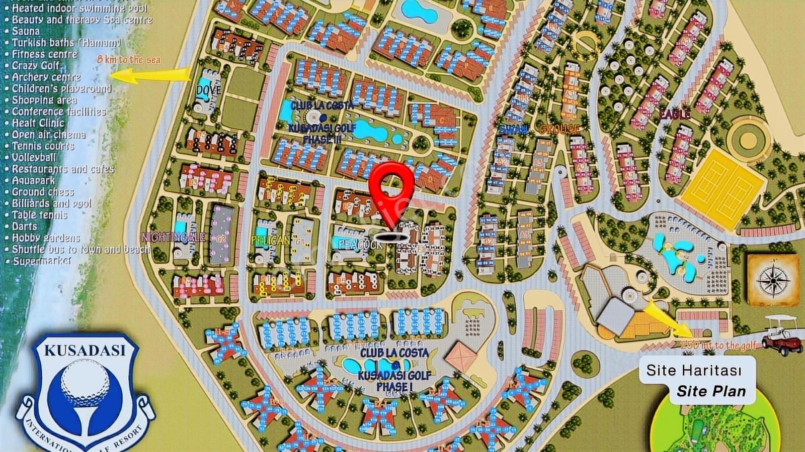 Kuşadası Golf Klübü Evlerinde Deniz Manzaralı 2+1 Havuz Önü - Görsel 23