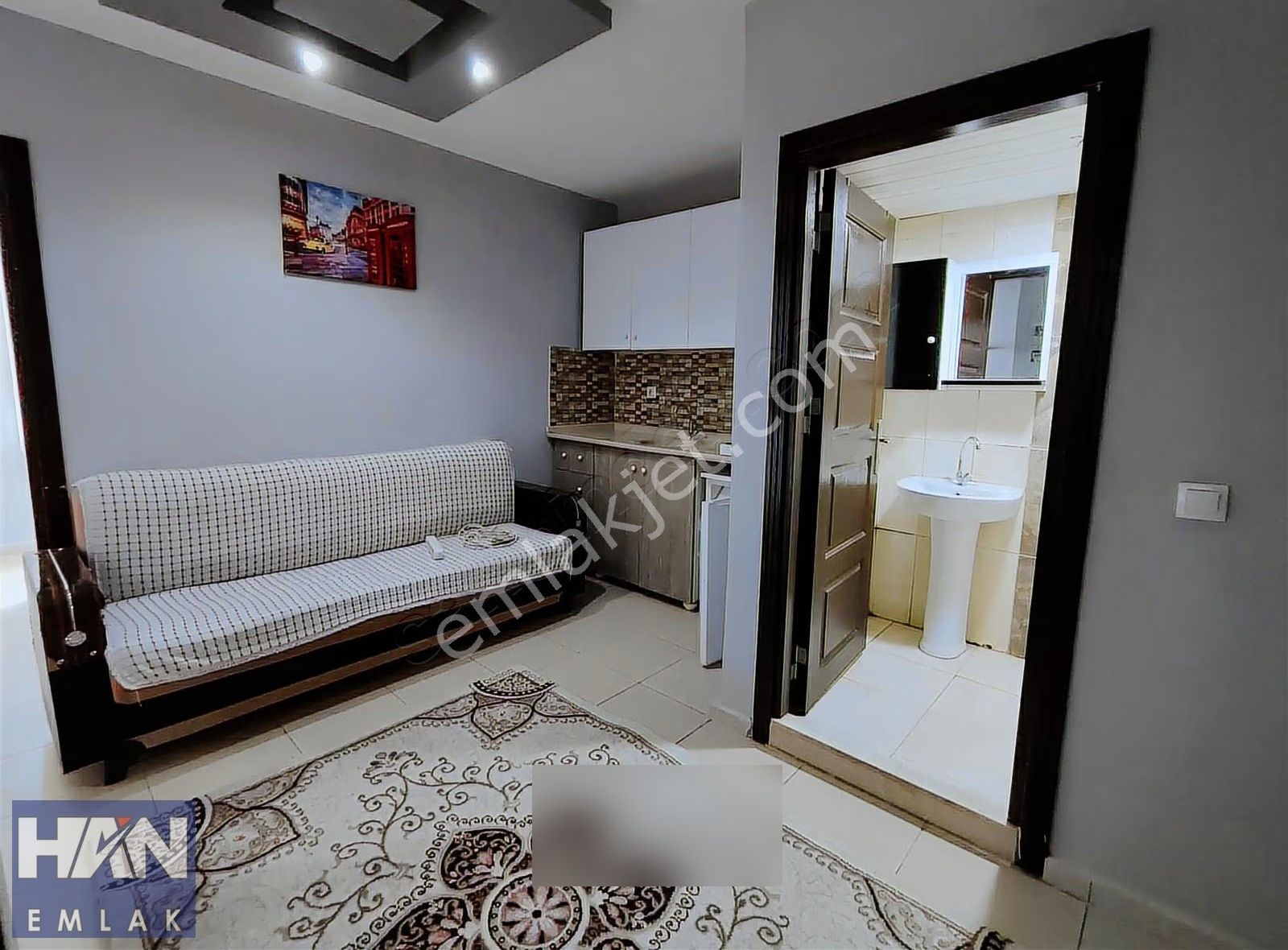 Han Emlak'tan Yenişehir Cumhuriyet Mah'de Eşyalı Kiralık 1+1