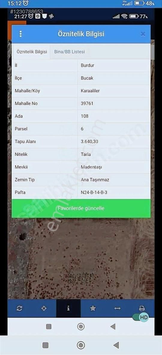 Burdur Bucak Karaalilerde Satılık Arazi - Görsel 3