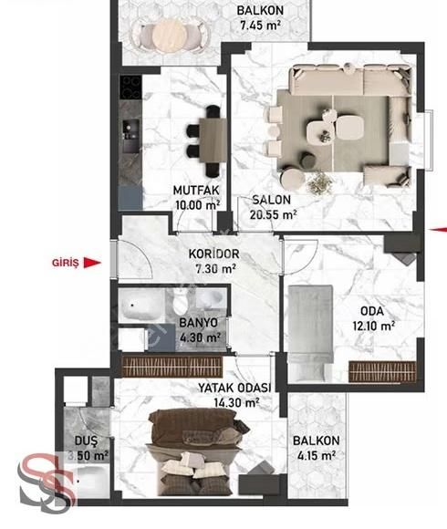 Arifiye Fatih Mah. Site İçerisinde Lüks Geniş 2+1 Satılık Daire - Görsel 8