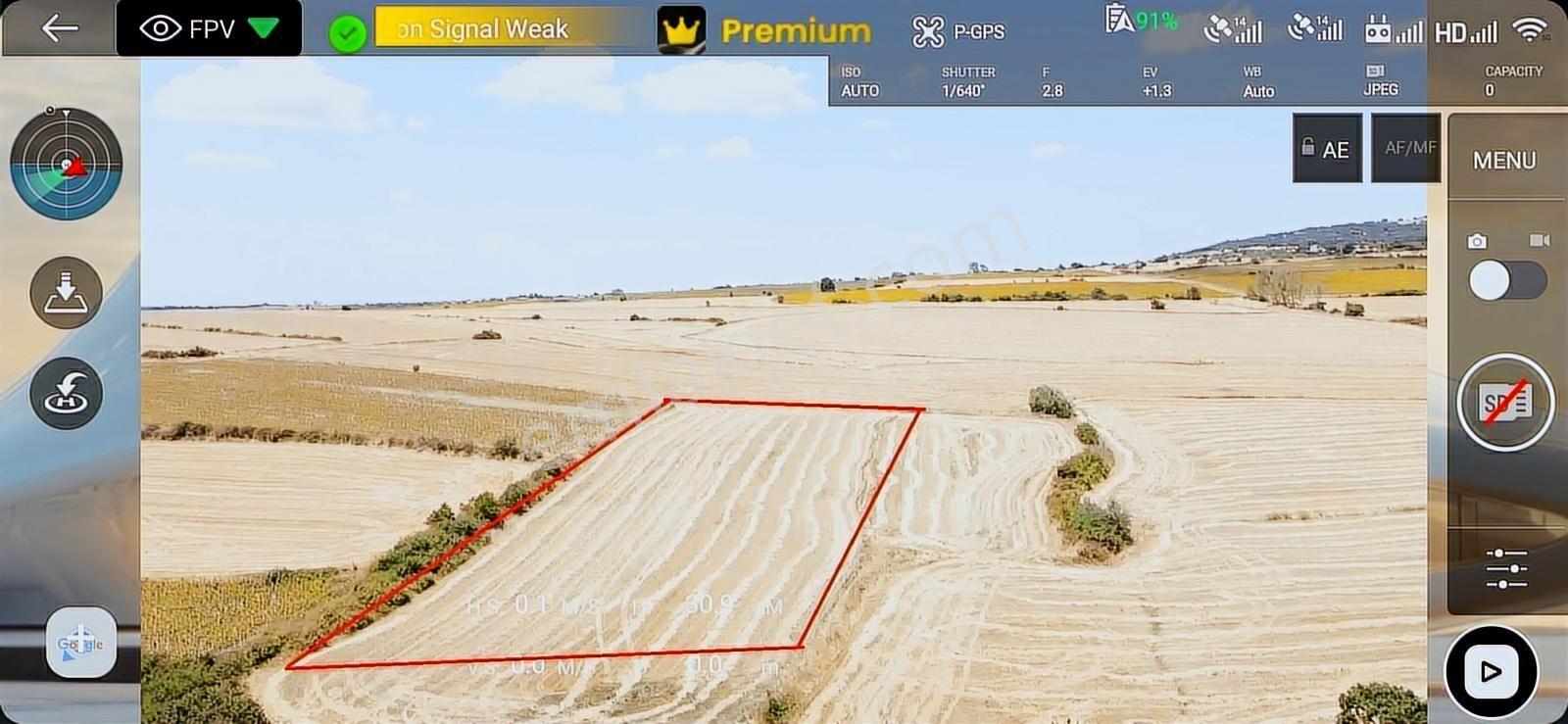 Edirne Lalapaşa Hacıdanişment 8316 M2 Tarla 870 Bin Tl Düz Zemin - Görsel 3