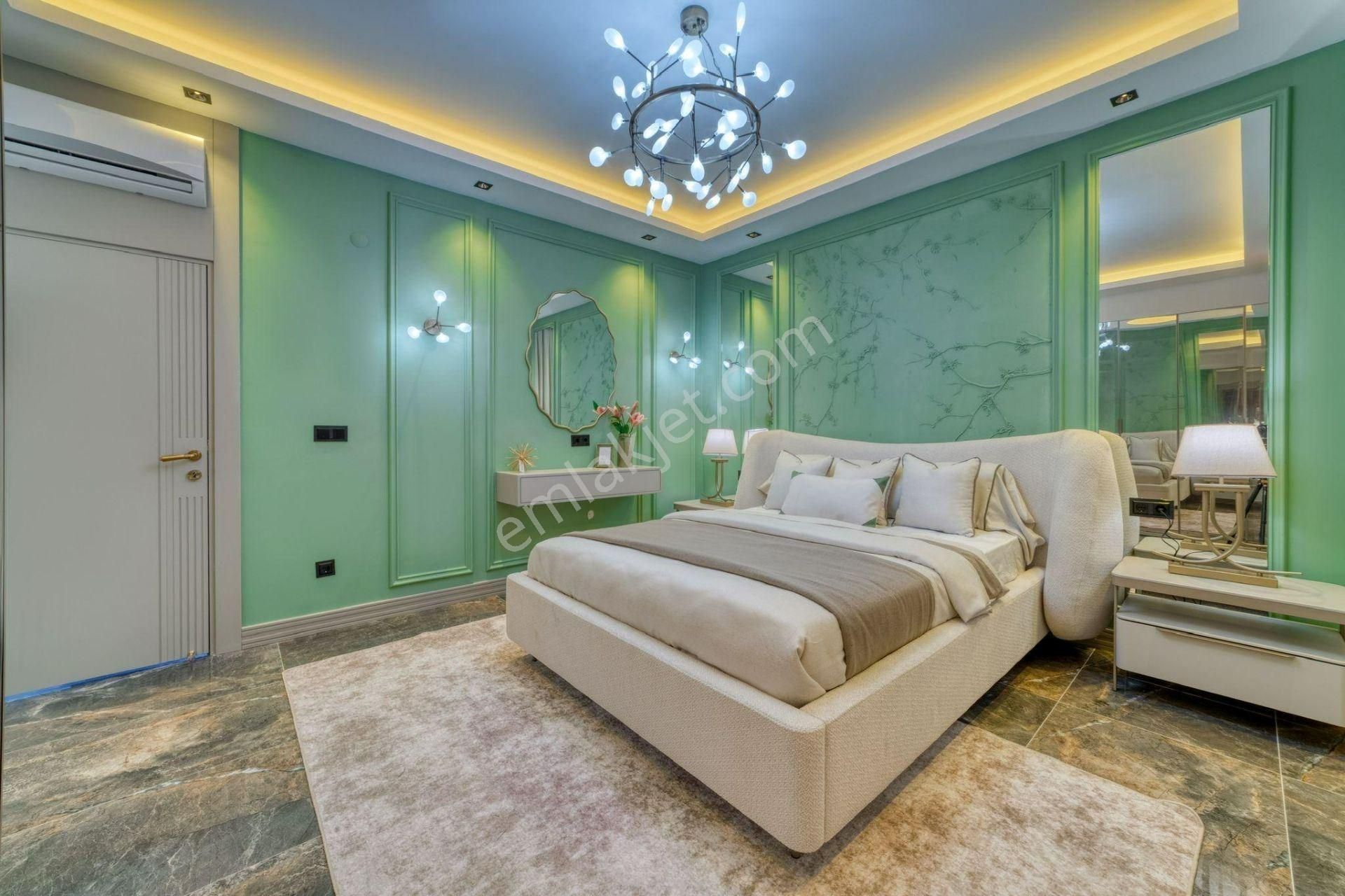 Alanya Bektaş Deniz & Kale Manzaralı Ultra Lüks 7+1 Müstakil Villa - Görsel 28