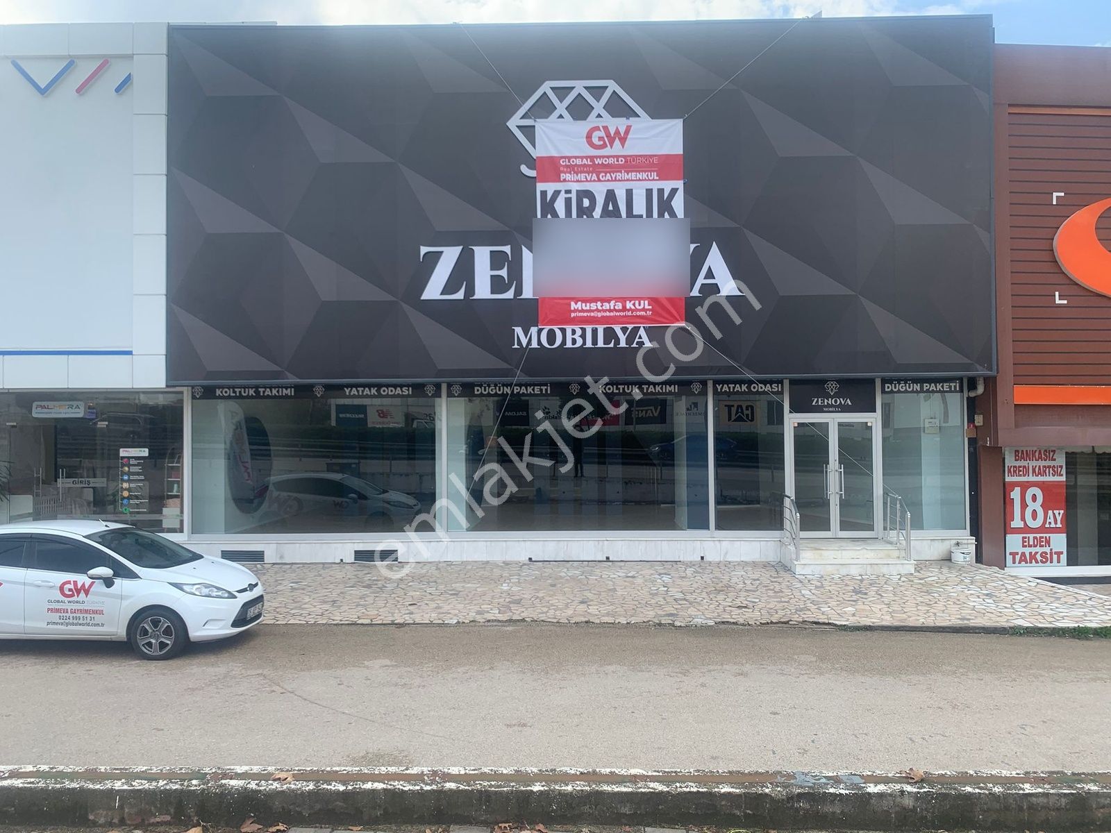 Gw Primeva Gayrimenkul Mudanya Yoluna Cephe Önü Full Açık Mağaza