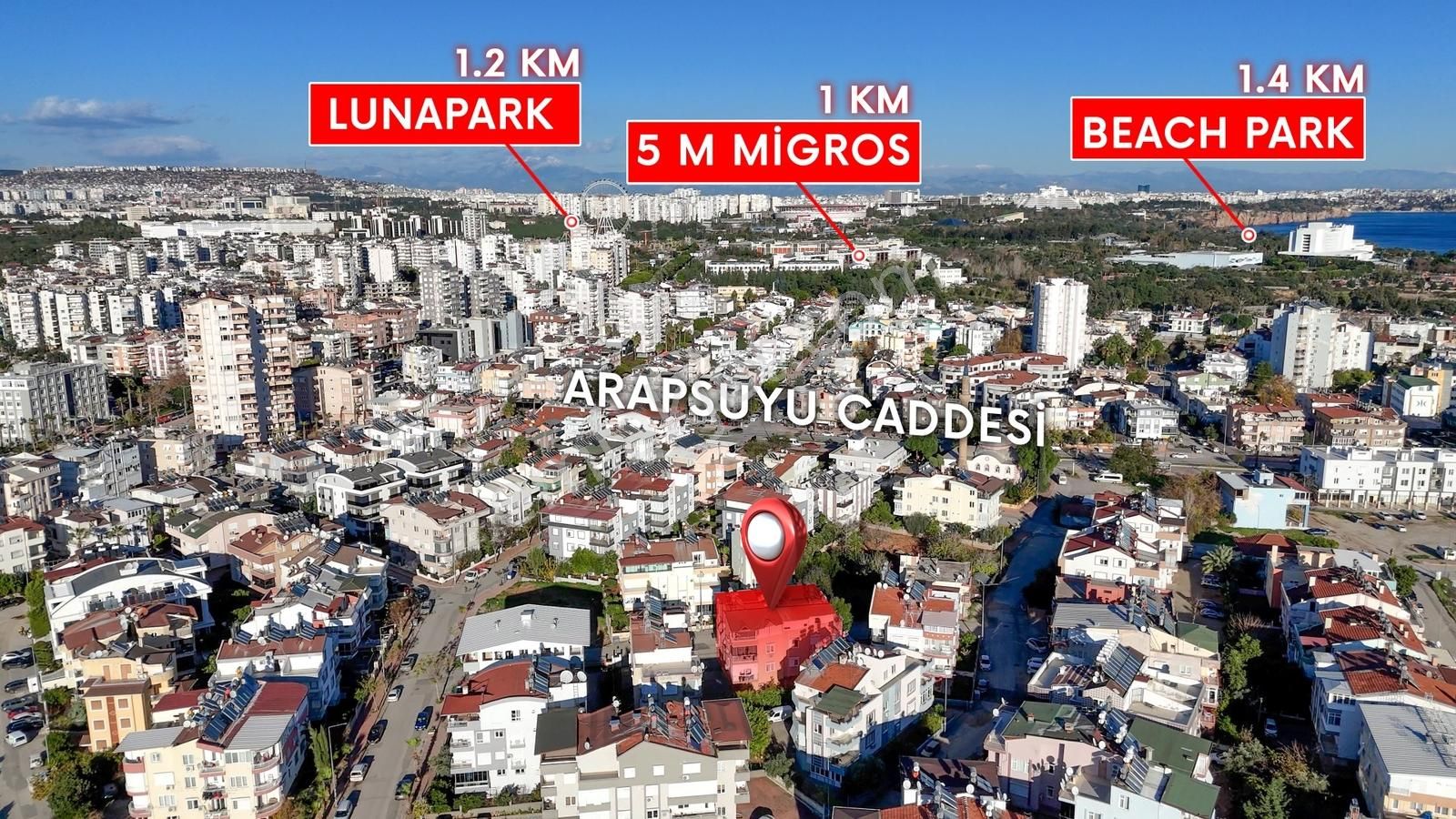 Konyaaltı Arapsuyu'nda Boş Kiralık 3+1 Ters Dubleks Daire - Görsel 34