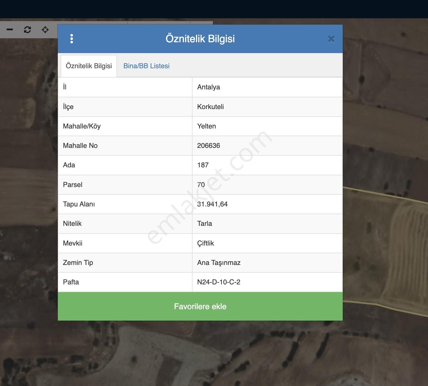 Antalya Korkuteli Yelten Bozova Arası Yatırımlık Satılık Tarla - Görsel 6