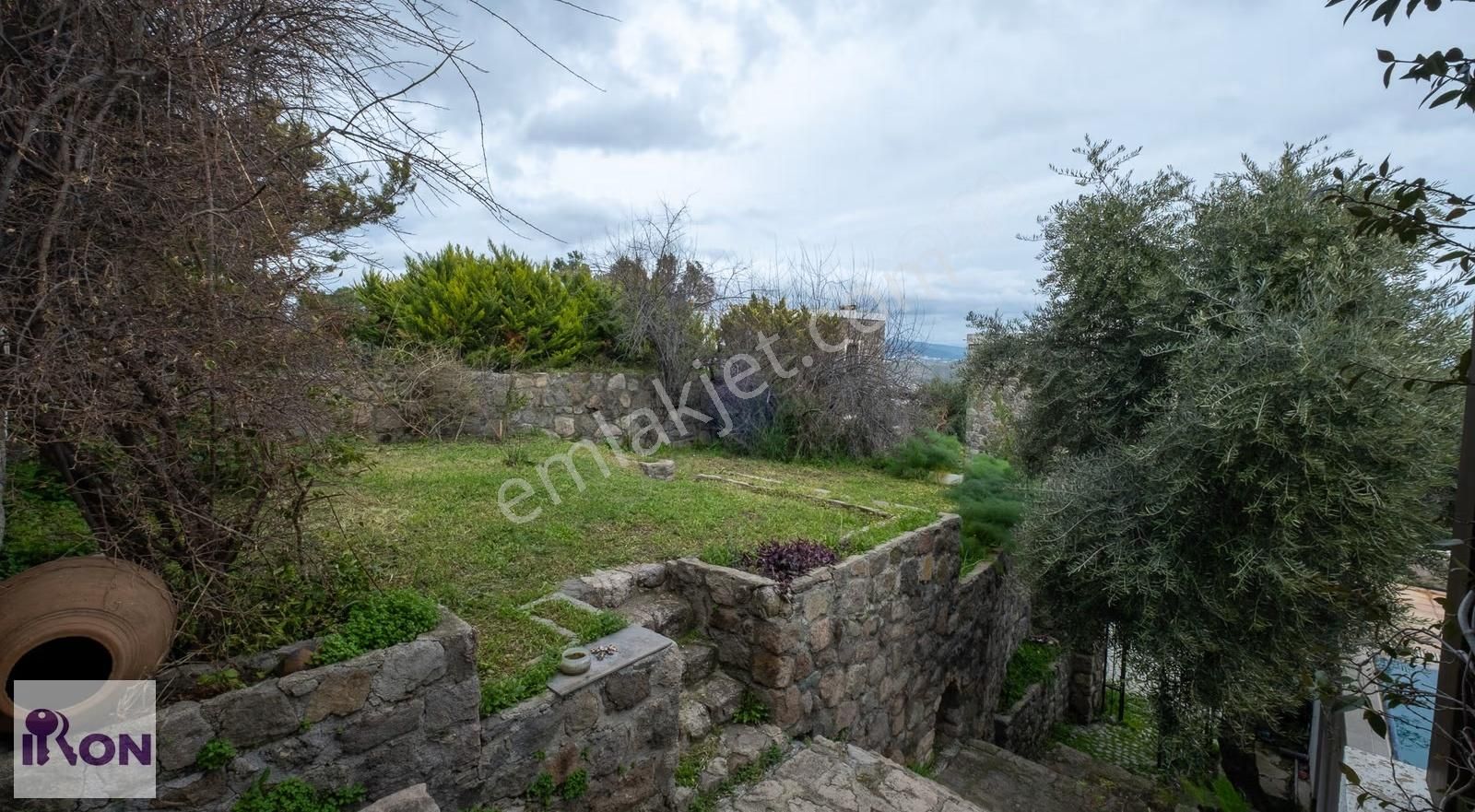 Bodrum Gürece De Satılık Deniz Manzaralı Havuzlu Orjinal Taş Ev - Görsel 20