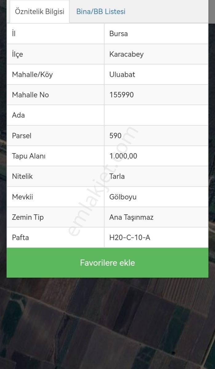 Selçuklu'dan Uluabat'da Yerleşime Yakın Fırsat Tarla