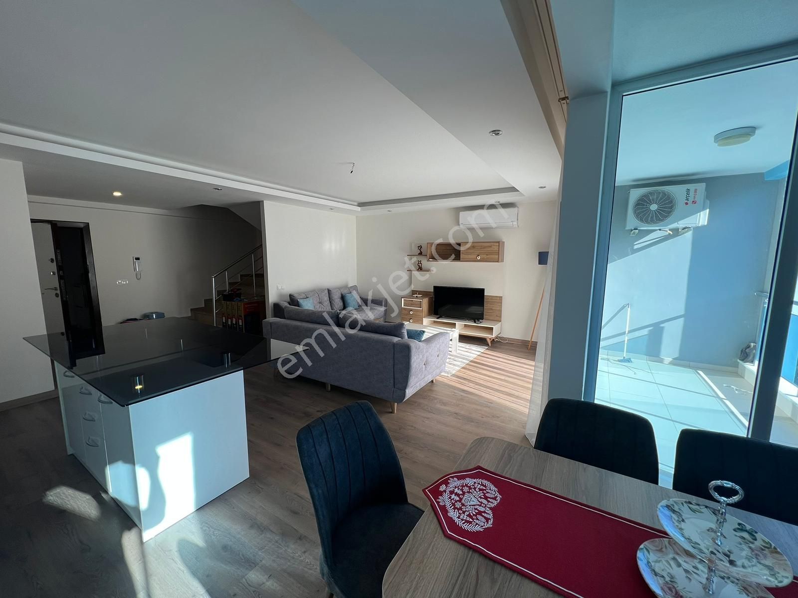 Alanya Kestel 3+1 Eşyalı Penthouse Kiralık Daire - Görsel 22