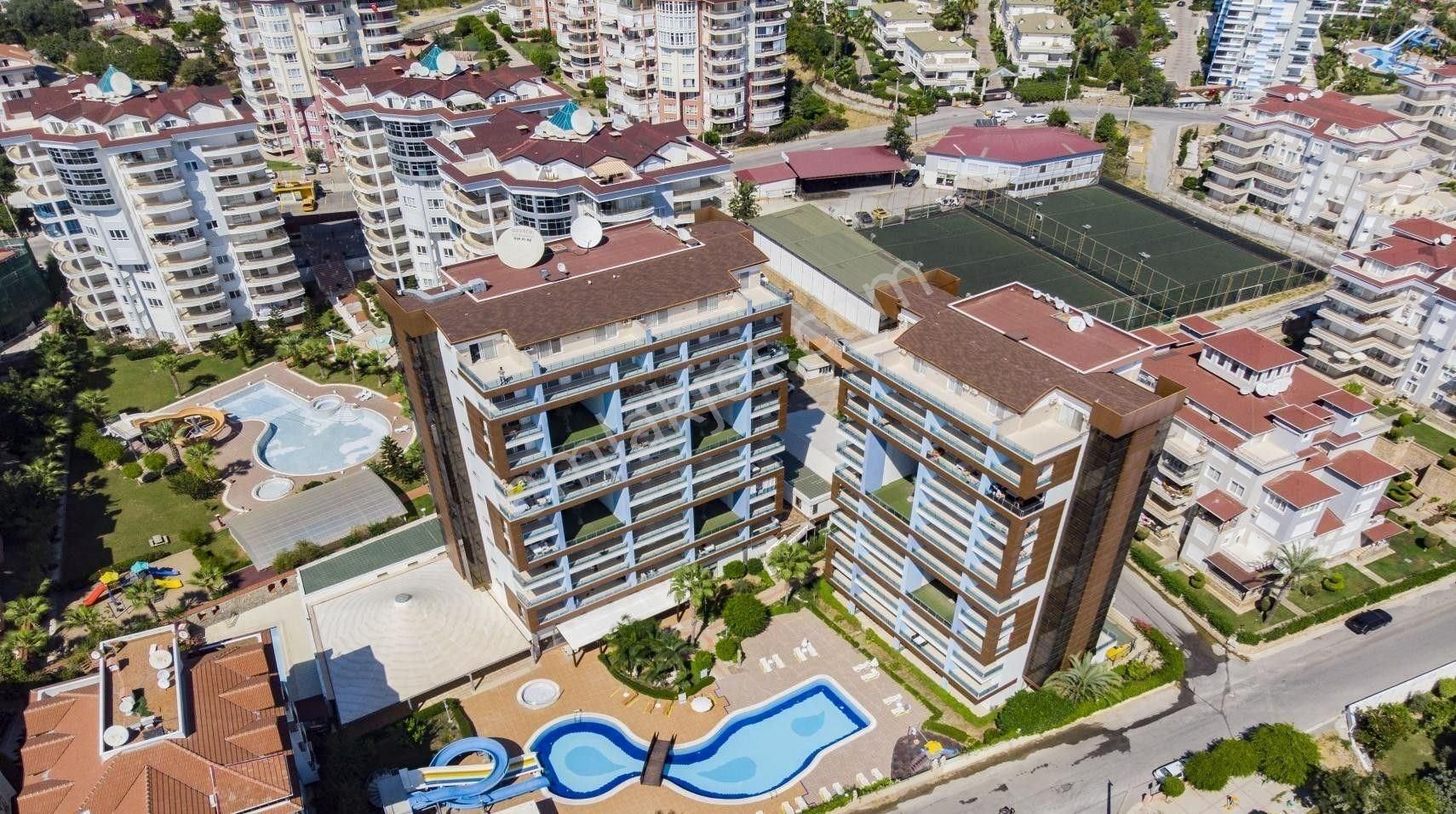 Alanya Cikcilli 1+1 Kale Deniz Manzaralı Muhteşem Satılık Lüx Komplex