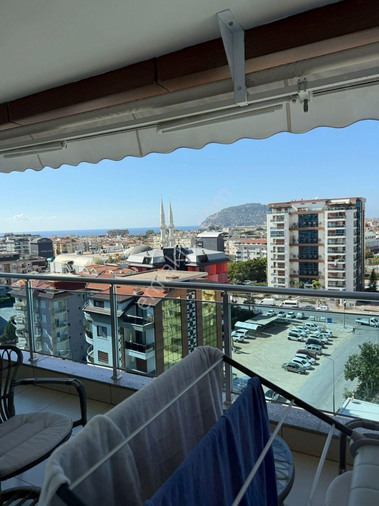 Alanya Cikcilli 1+1 Kale Deniz Manzaralı Muhteşem Satılık Lüx Komplex - Görsel 8