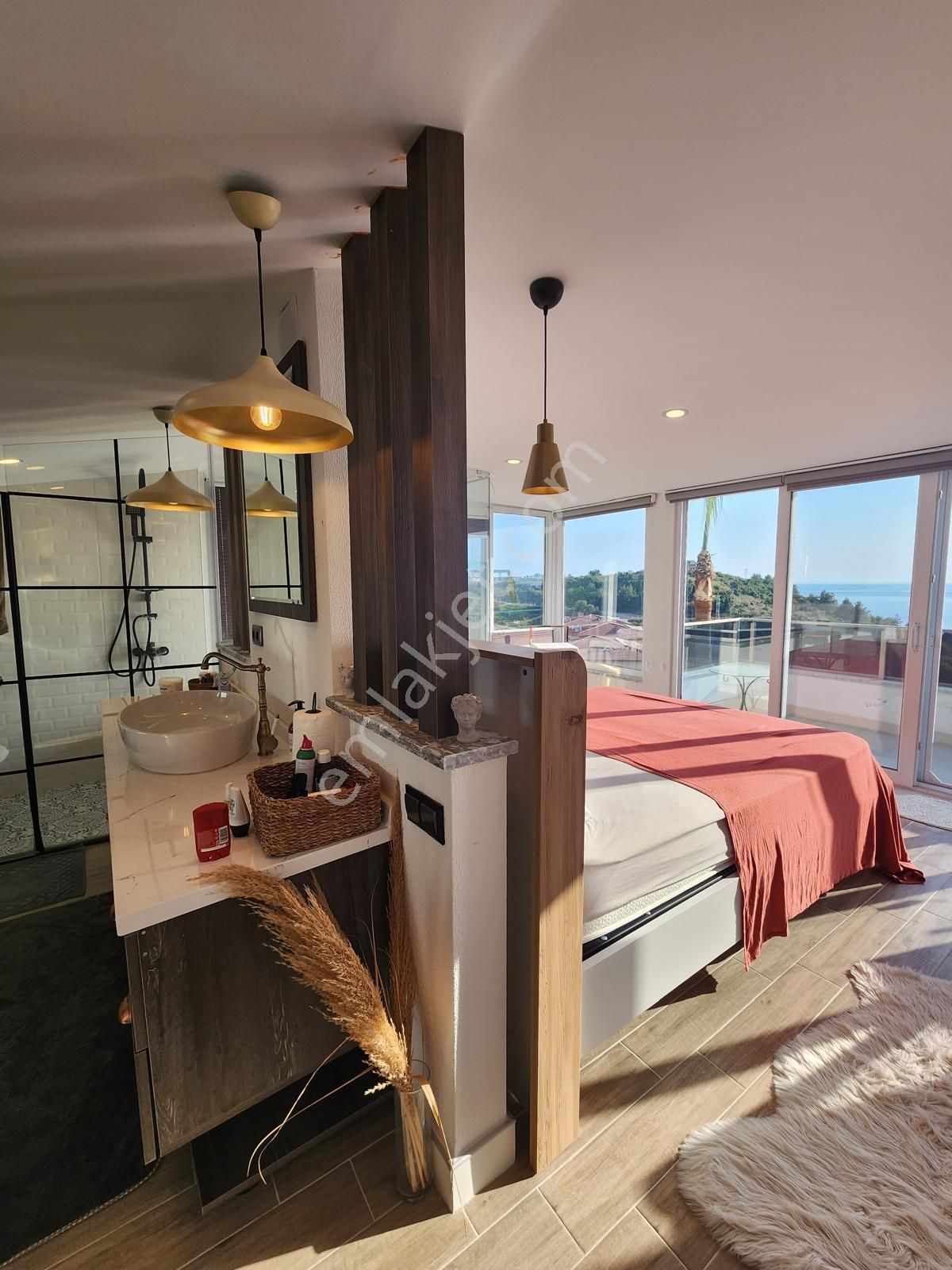 Alanya Kargıcak'ta 3+1 Deniz Ve Kale Manzaralı İkiz Villa - Görsel 5