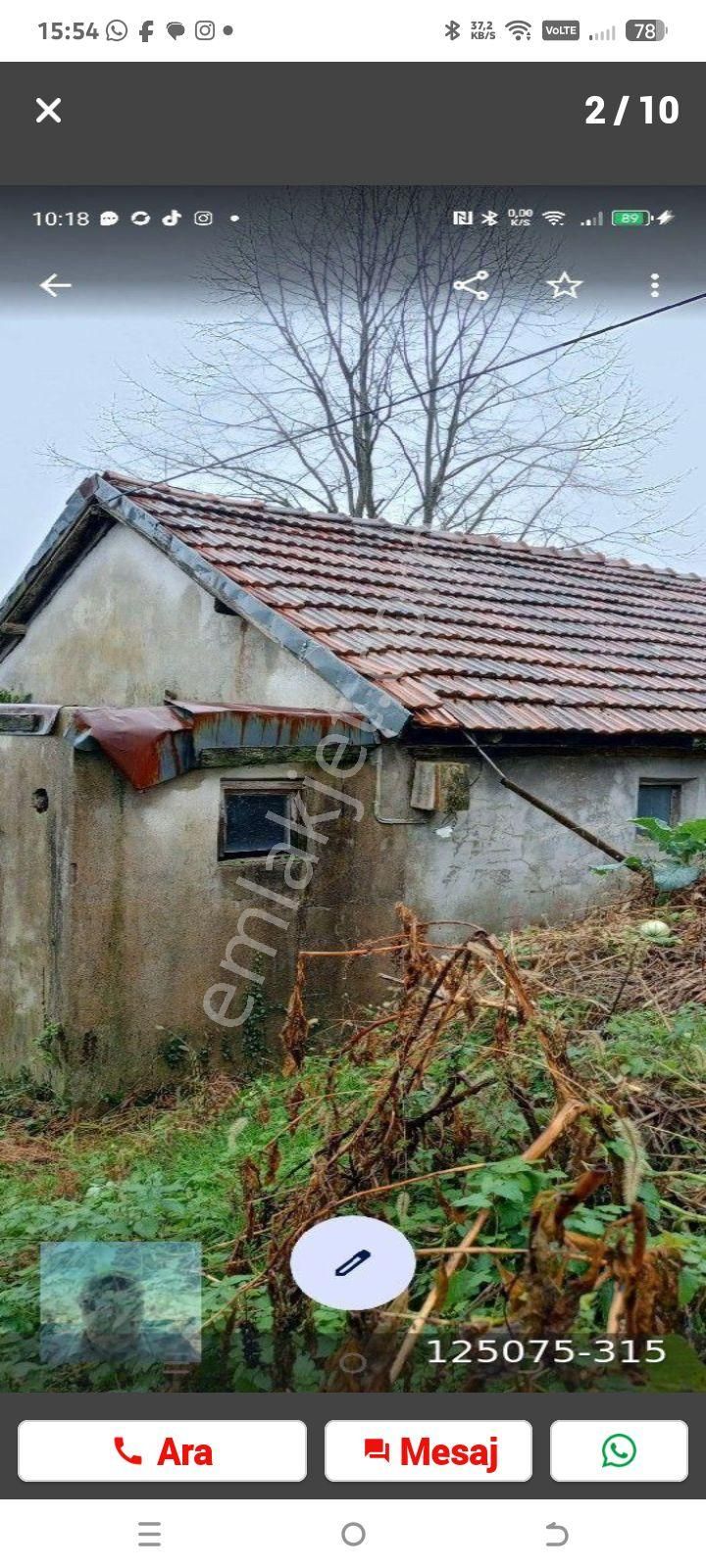 Perşembe Ortatepe J Köyünde Üzerinde İki Katlı Ev Olan Yedi Dönüm Arazi Satılık - Görsel 2