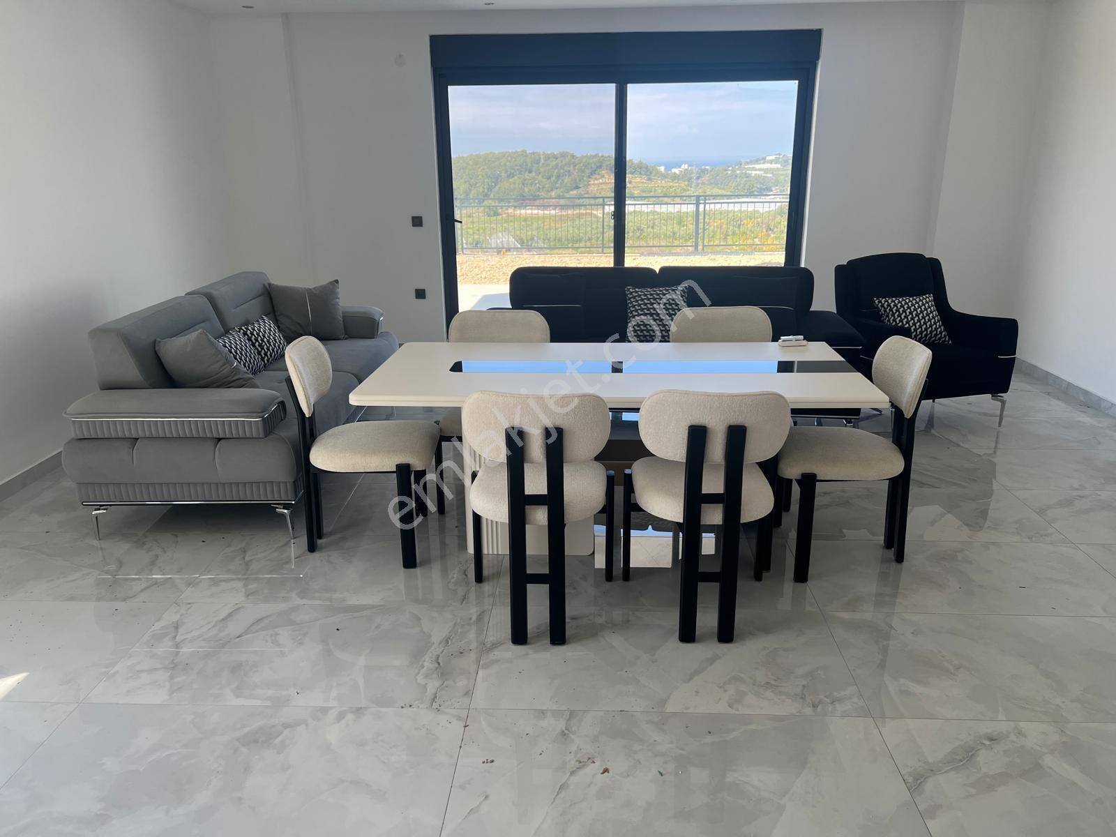 İncekum Da Deniz Manzaralı Havuzlu Villa - Görsel 12