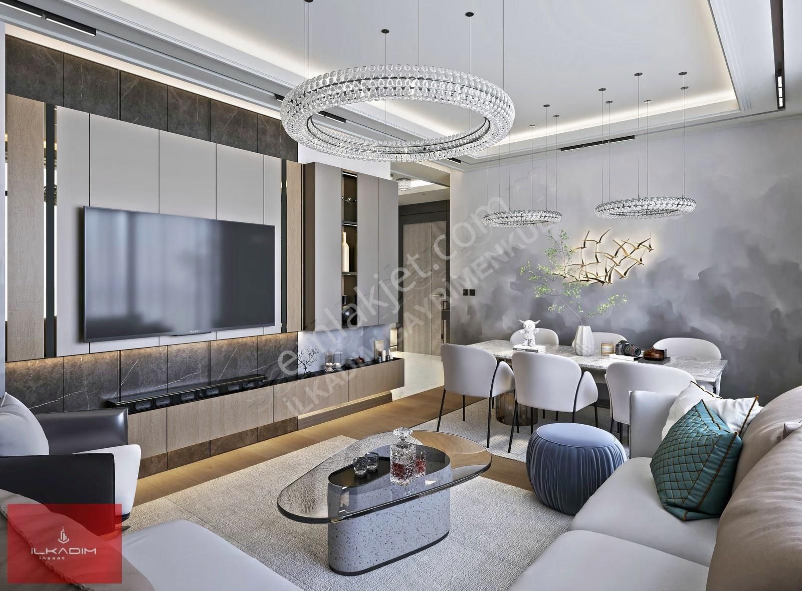 Çift Bloklu Sitede Yerden Isıtmalı Bağımsız Ada Mutfaklı 2+1 - Görsel 29