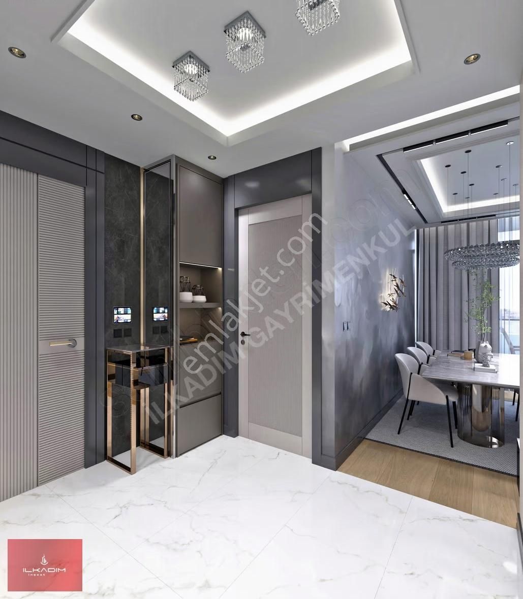 Çift Bloklu Sitede Yerden Isıtmalı Bağımsız Ada Mutfaklı 2+1 - Görsel 35