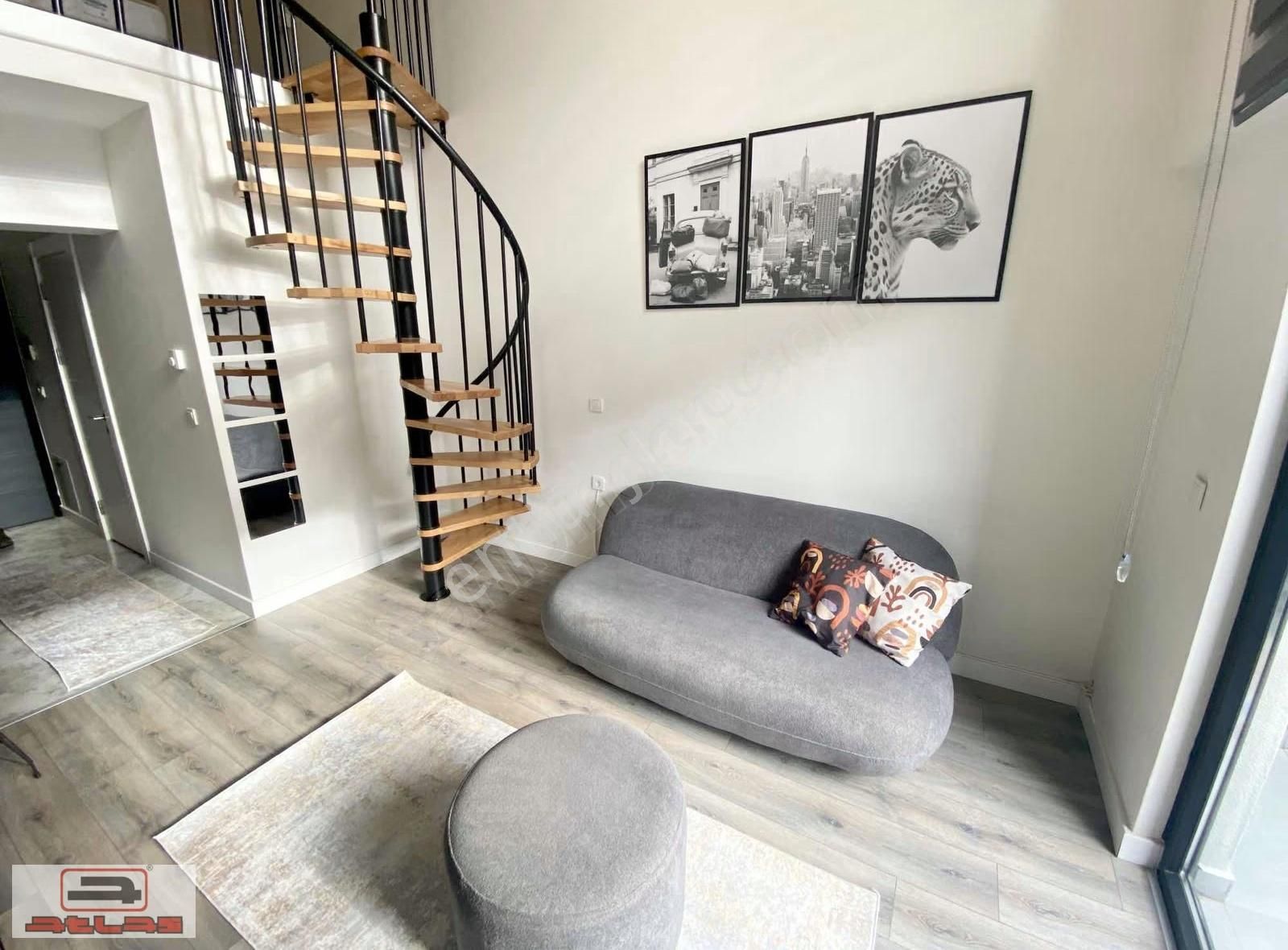 Atlas Emlak Hazır Kiracılı Satılık 1+1 Loft Lüks Eşyalı - Görsel 5