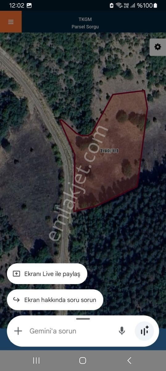 Bursa Keles Kocakovacık Köyün De 8 Dönüm Yatırımlı Kelepir Tarla