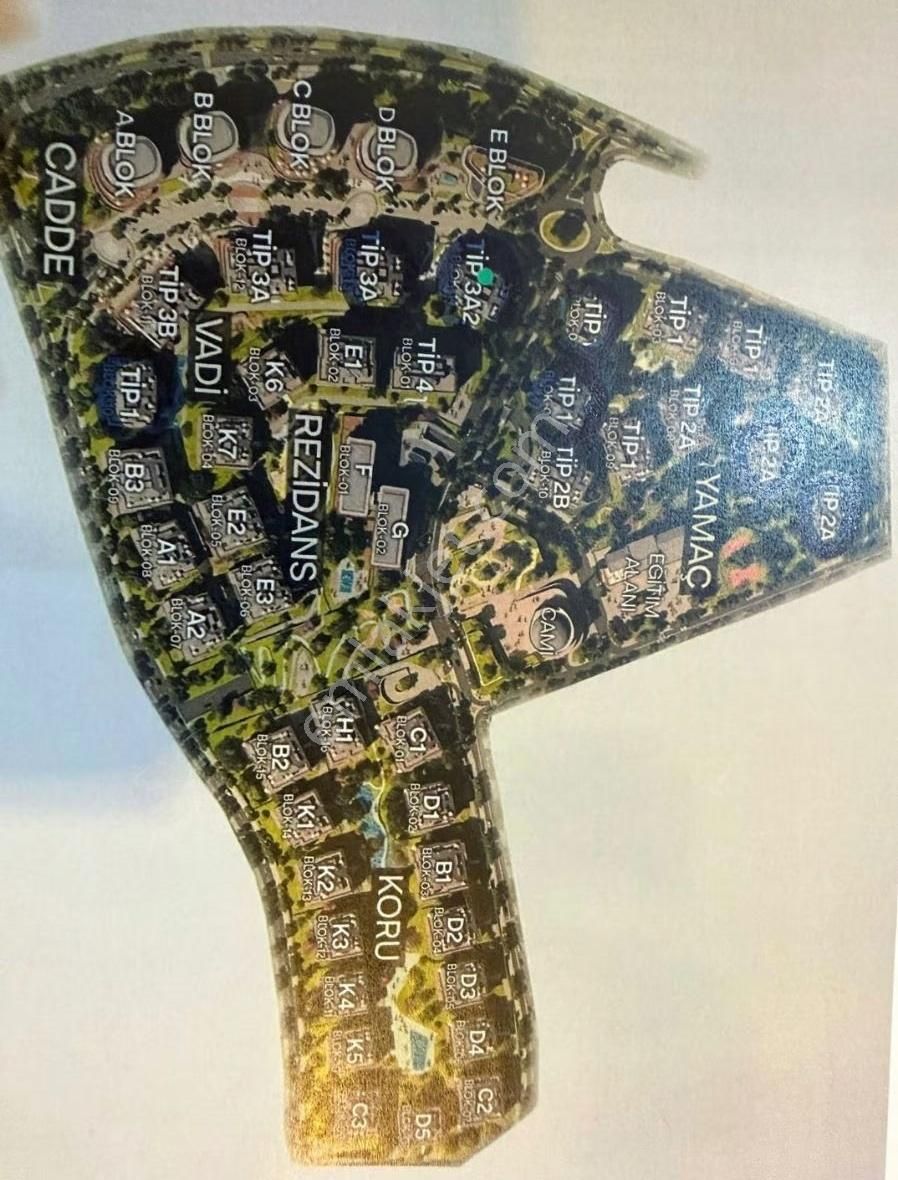 Mesa Kent Etiler Yamaç Etap 2+1 Büyük Tip Satılık Daire - Görsel 2