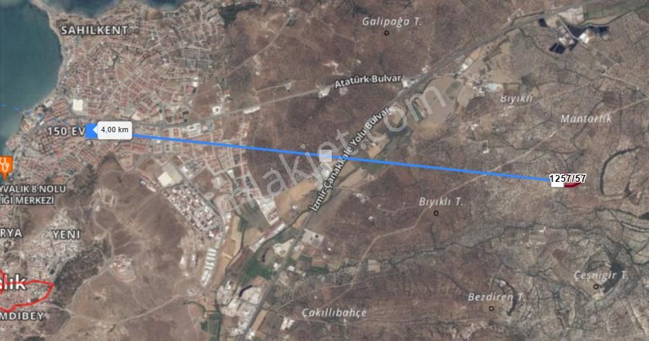 Ayvalık Fethiye Mahallesinde Satılık 14.649 Metrekare Zeytinlik - Görsel 7