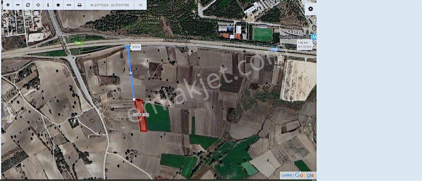 Görükle Kavşağına Ve İzmir Yoluna Yakın 1225 M2 Arazi - Görsel 4