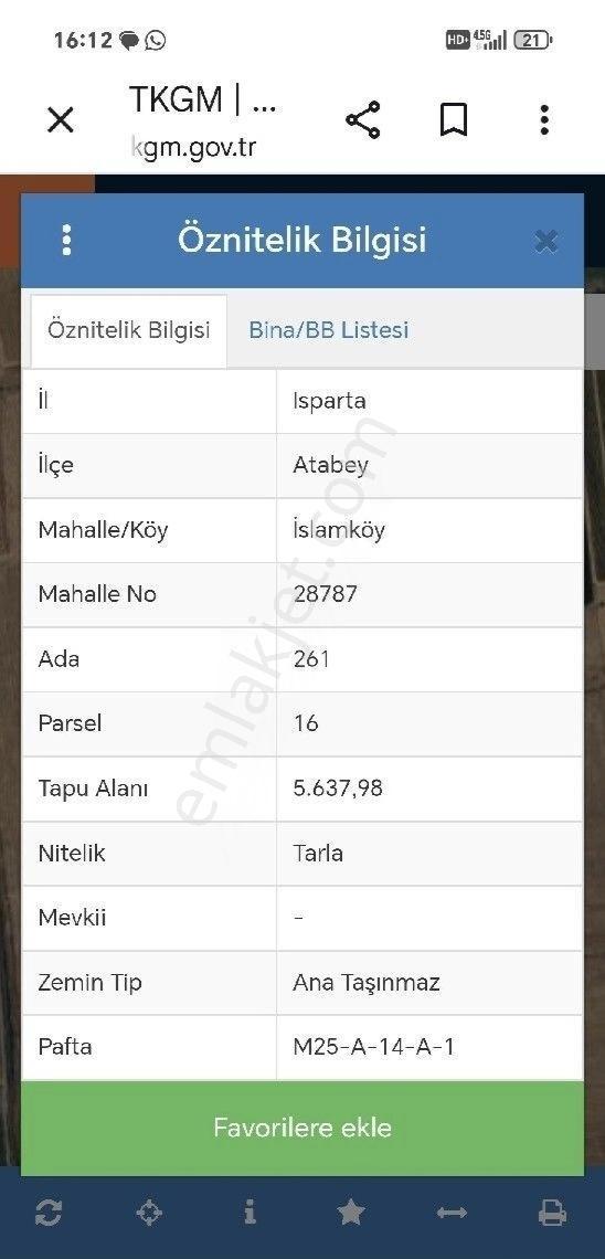 İslamköyde Satılık Tarla - Görsel 2