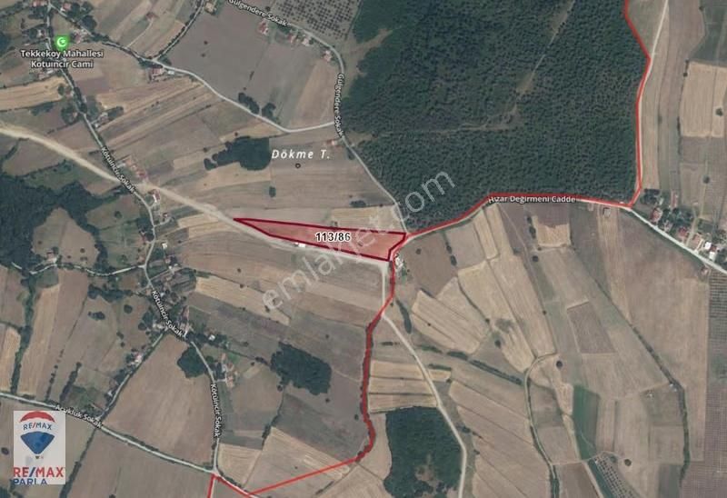 Remax | Parla Tamamı Satılık 14.5 Dönüm Tarla 19 Mayıs Tepeköy