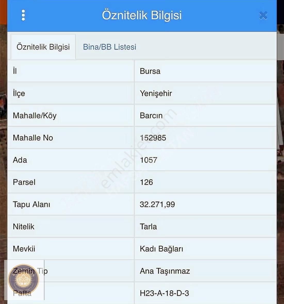 Y Şehir Barcın Da 32 Dönüm Satılık 5 Tapulu Tarla