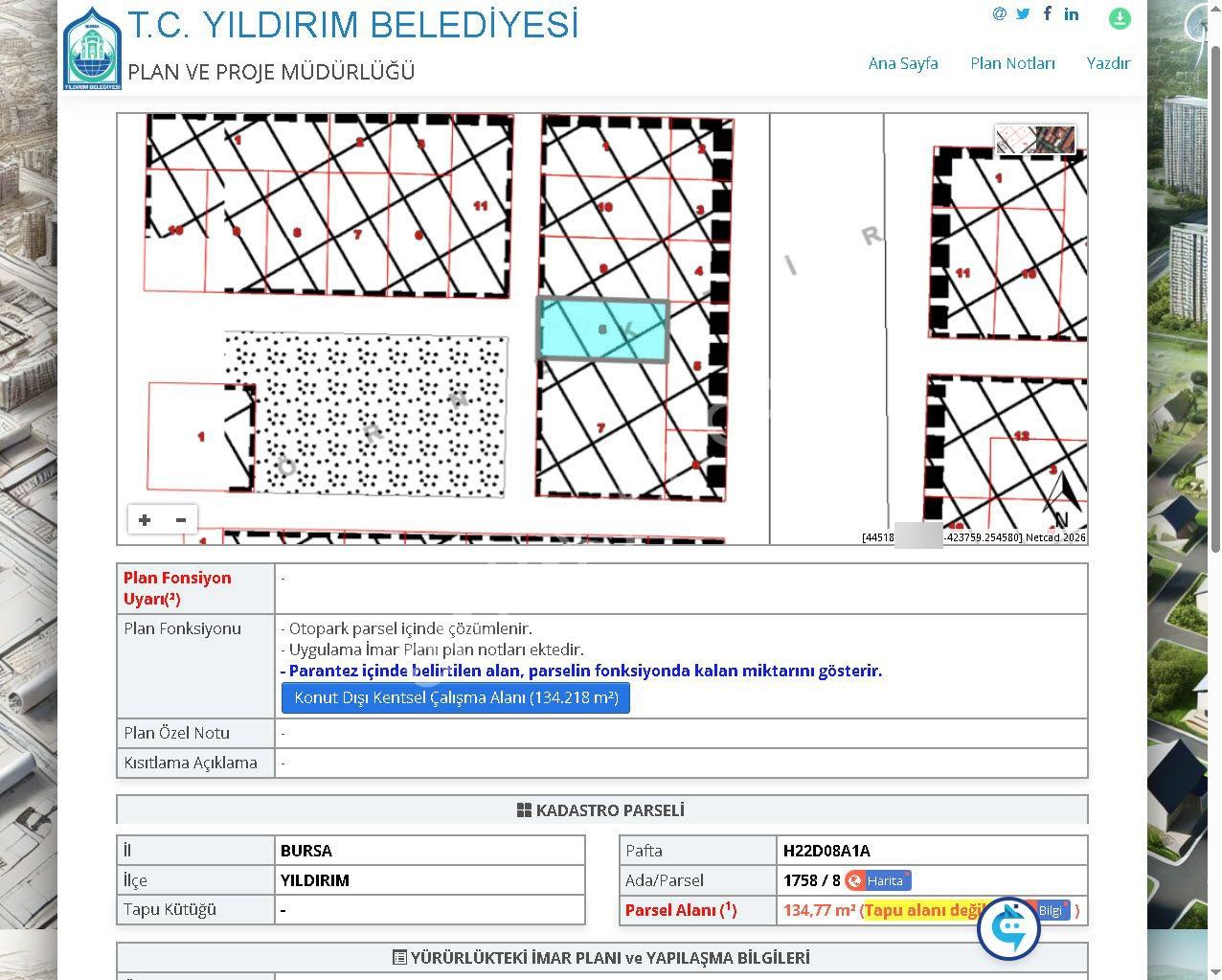 Yıldırım Duaçınar Vişne Ticaret Bölgesinde Satılık 3-katlı 400m2 Atölye/işyeri - Görsel 14
