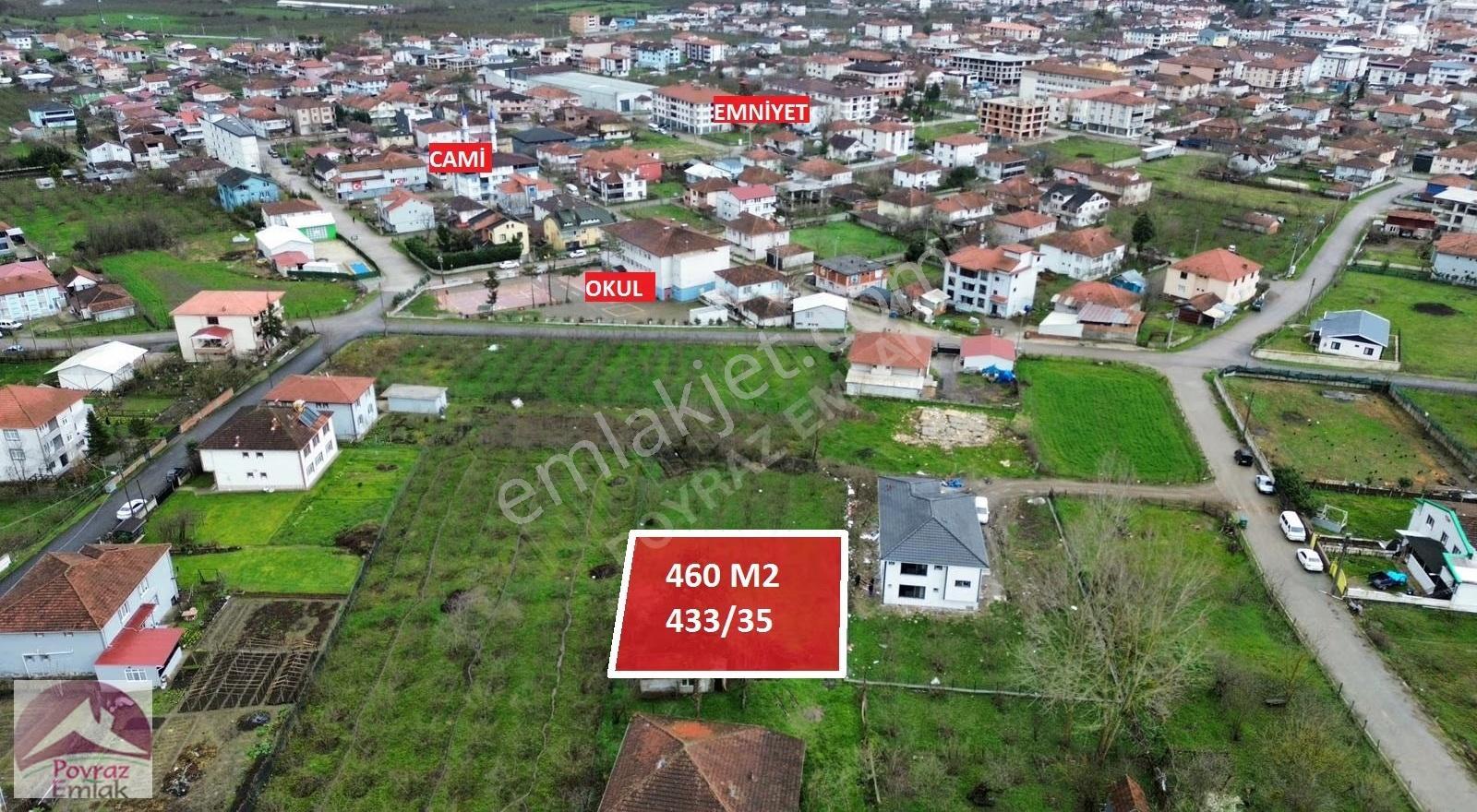 Poyraz Emlaktan Okul Bölgesinde 460m² Konut İmarlı Satılık Arsa