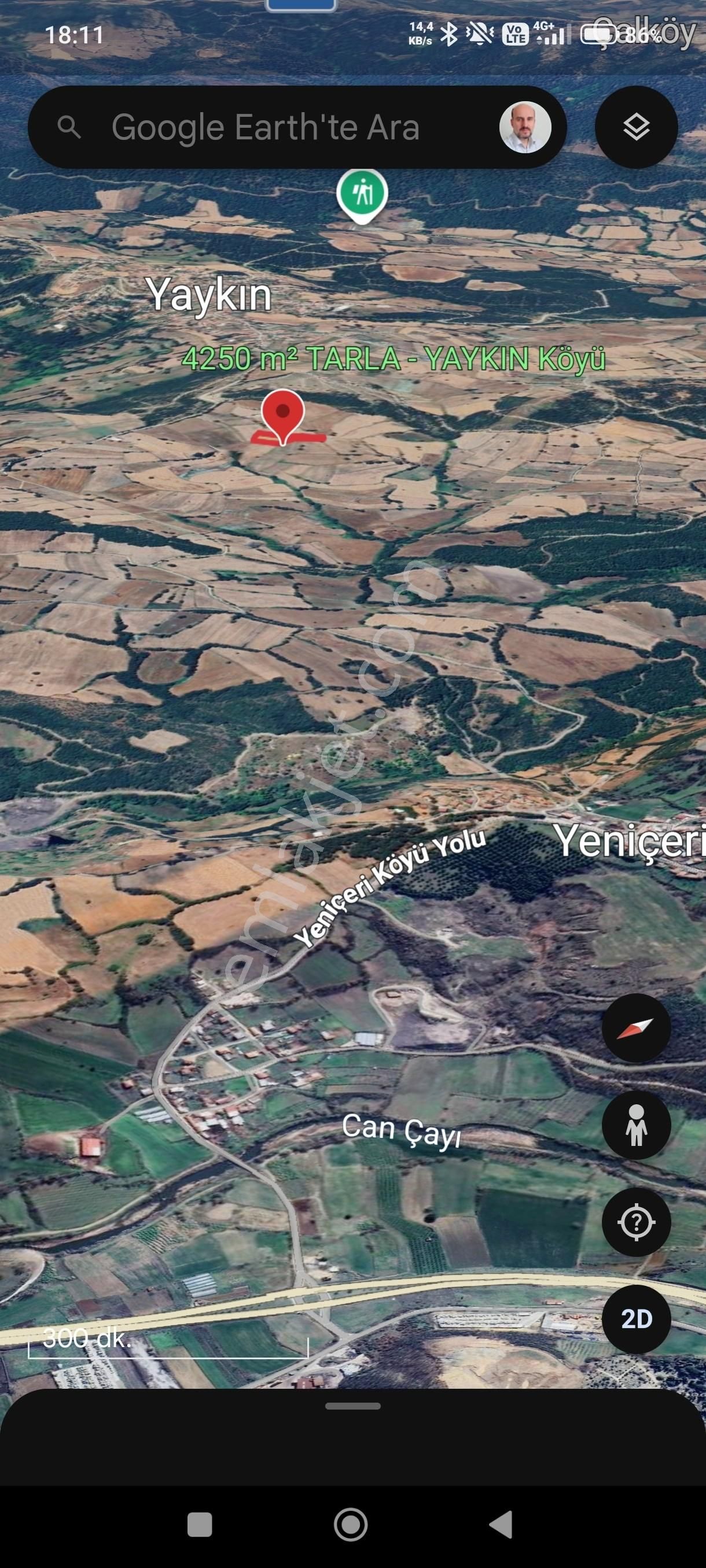 Çanakkale Çan Yaykın'da 4.250 M² Doğa Manzaralı Yatırımlık Satılık Tarla - Görsel 18