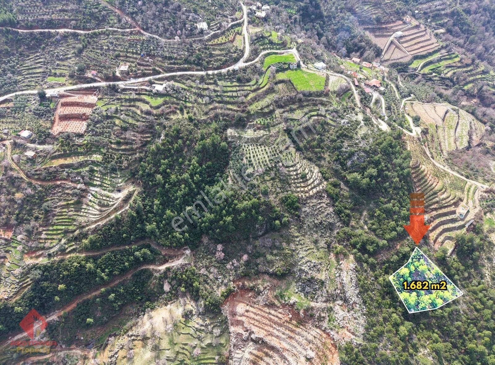 Alanya Türktaş Bölgesin'de Manzaralı, 1.682 M2 Satılık Tarla - Görsel 10