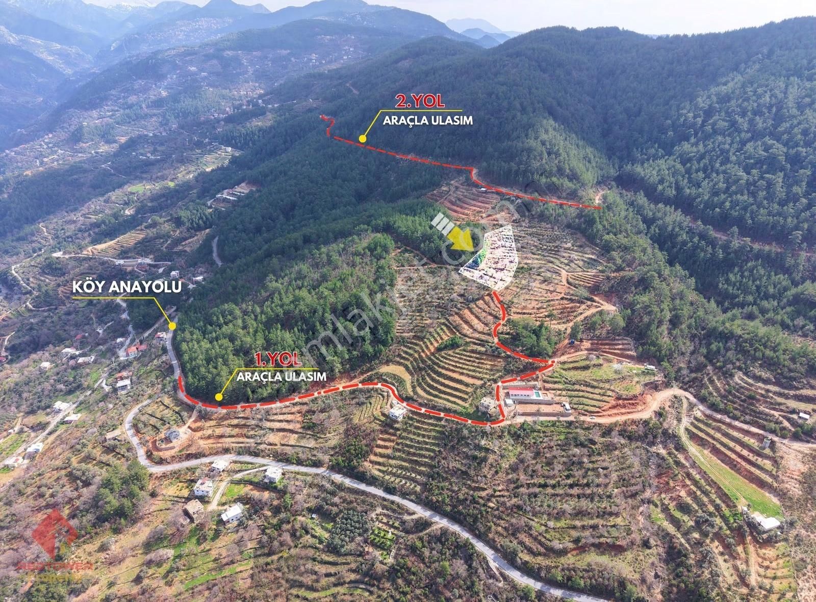 Alanya Türktaş'ta Doğa Manzaralı, 3.938 M² Satılık Tarla - Görsel 14