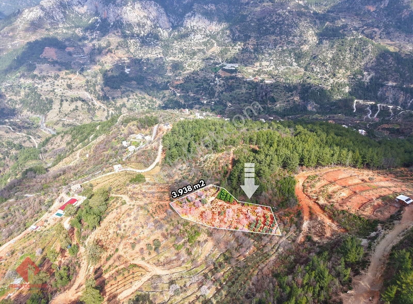 Alanya Türktaş'ta Doğa Manzaralı, 3.938 M² Satılık Tarla - Görsel 9