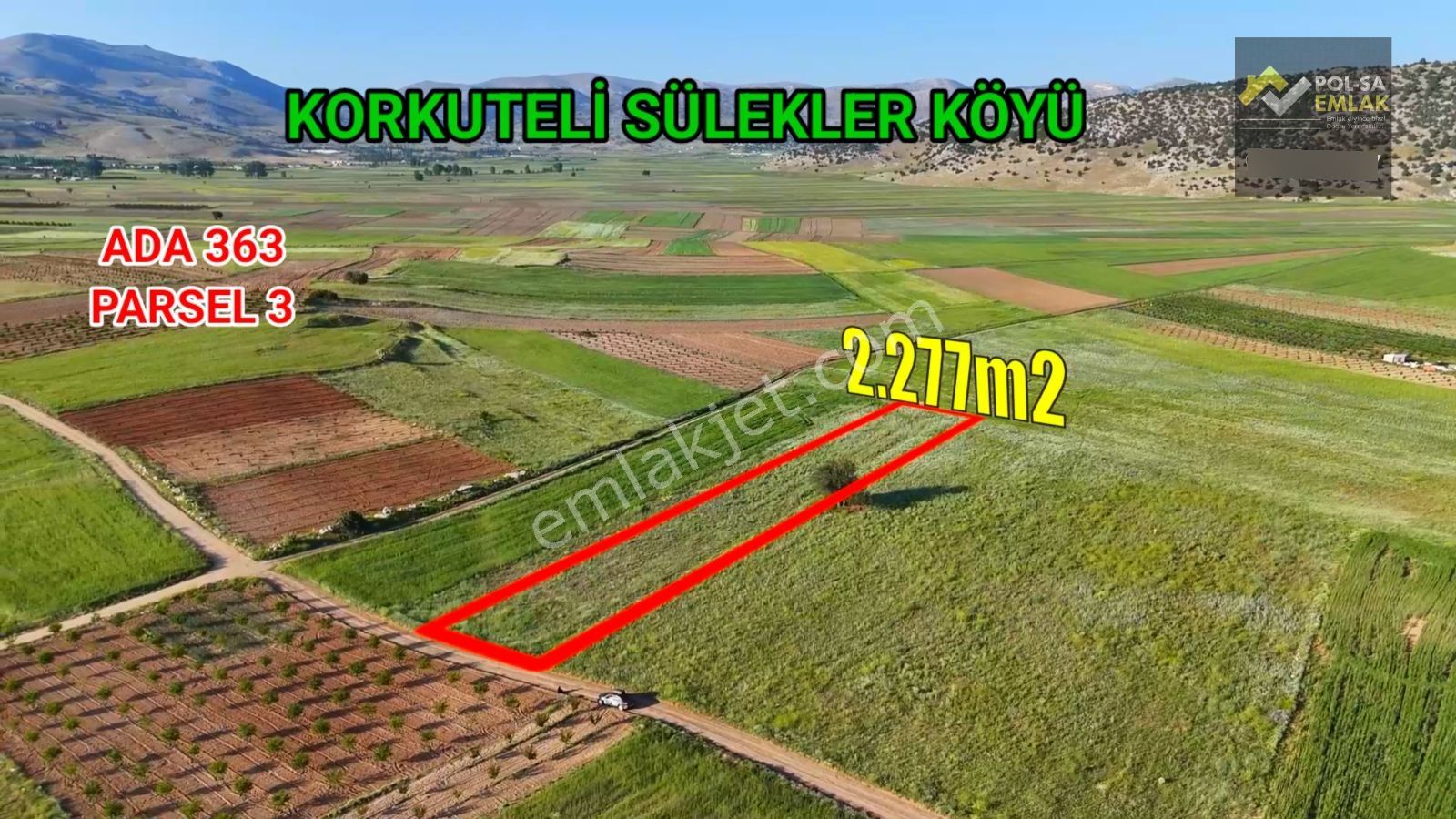 Korkuteli Sülekler De Satılık 2.277m2 Tarla Resmi Yolu Var - Görsel 16