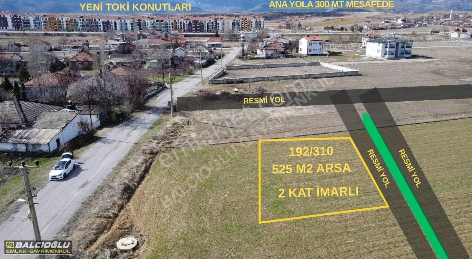 Balcıoğlundan Bahçeli Evlerde Satılık Arsa