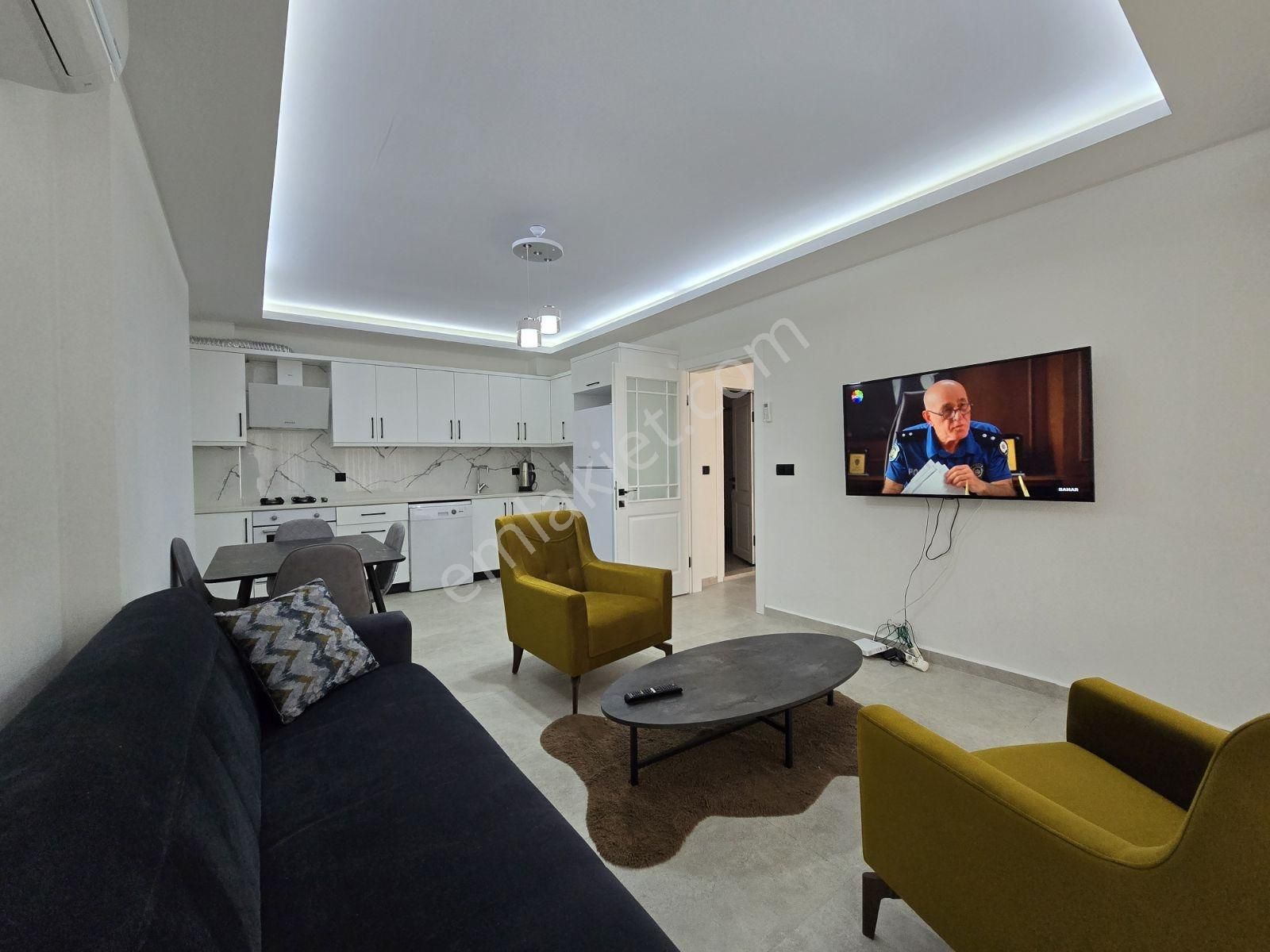 Fethiye Taşyaka'da Kiralık 2+1 65m2 Eşyalı Sıfır Bahçeli Daire