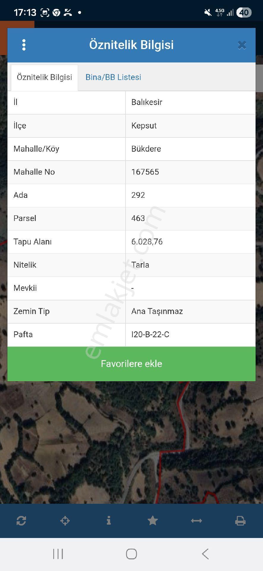 Balikesir Kepsut Bukdere Satilik Tarla - Görsel 2