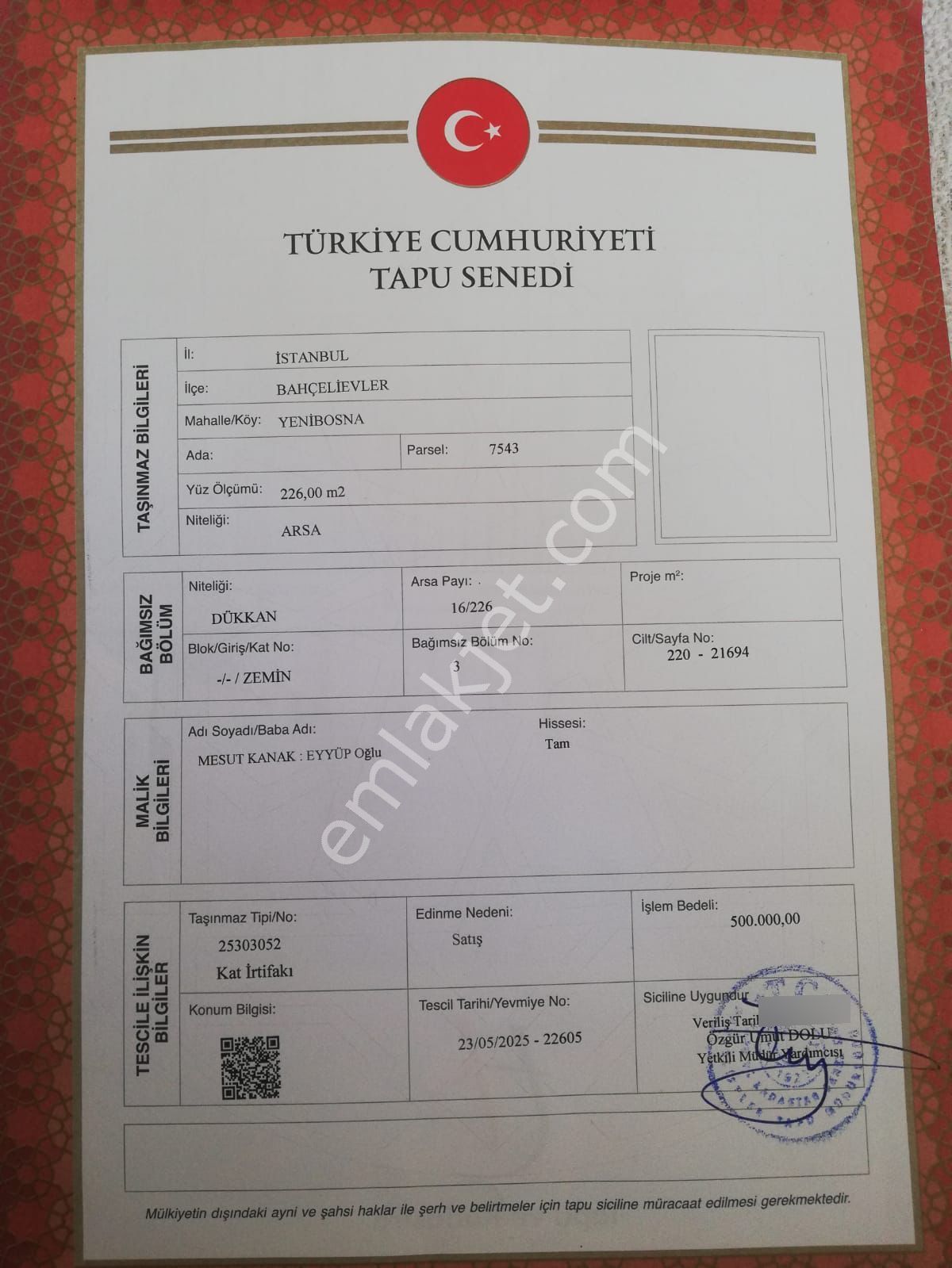 Serkan Gayrimenkulden Bahçelievler Fevziçakmakta Kentselden Satılık 29 Metre Dükkan - Görsel 4