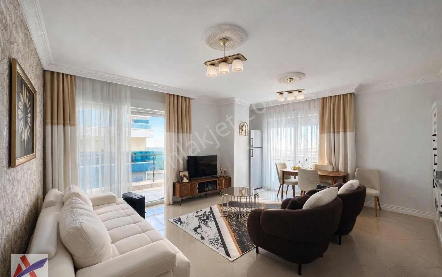 Mahmutlar Avm'nin Yanında 1+1 Lüx Eşyalı Kiralık Daire - Görsel 5