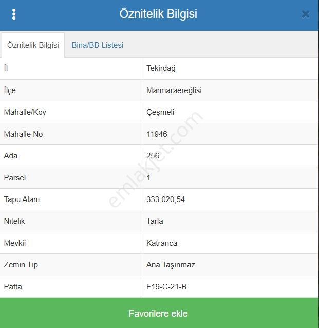 Tekirdağ Çeşmelide Satılık Tarla - Görsel 3