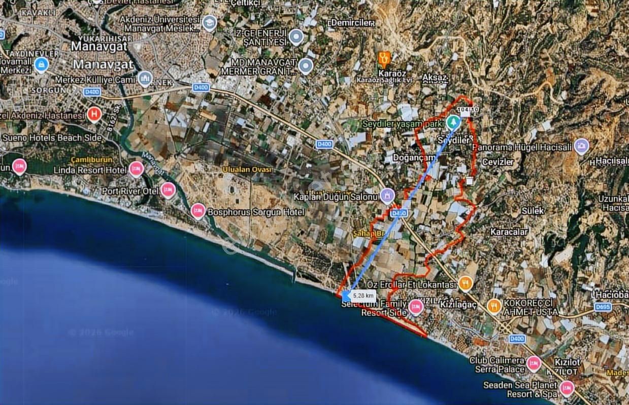 Antalya Manavgat Seydiler Mahallesi Satılık Tek Tapu Tarla - Görsel 35