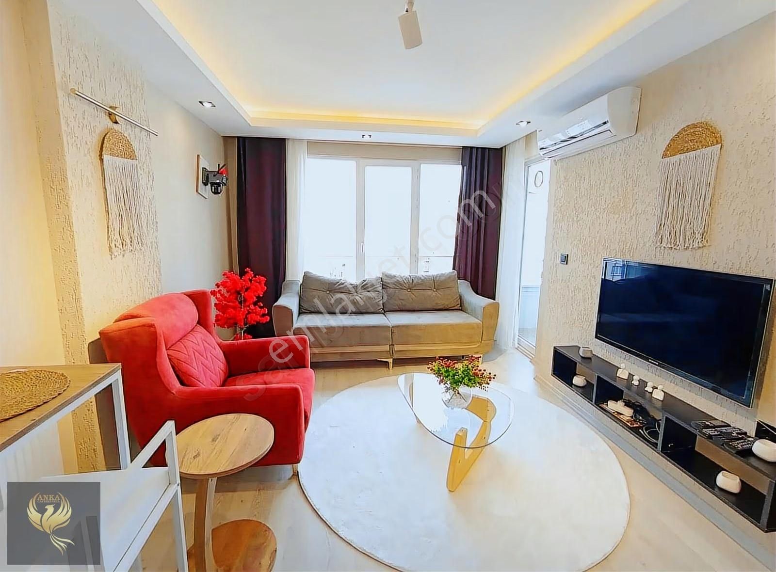 Tramwaya 2 Sokak Deniz Manzaralı Eşyalı 1+1 |klima+kombi+cambalk