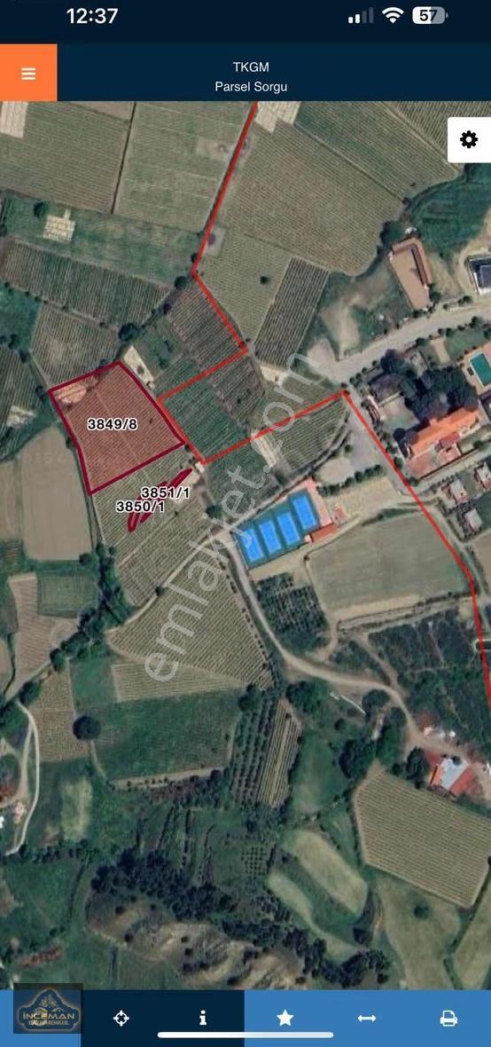 İnceman Gayrimenkulden İmar Planı İçinde 6,232m2 Bağ - Görsel 3